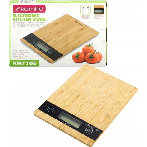Balanza de cocina electrónica LCD de precisión Kamille