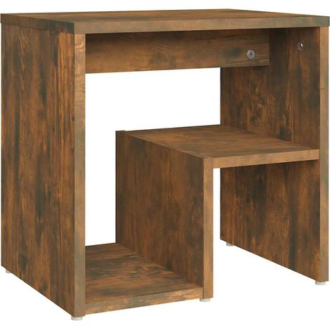Maison Exclusive - Mesita de noche madera contrachapada roble ahu (1/5)
