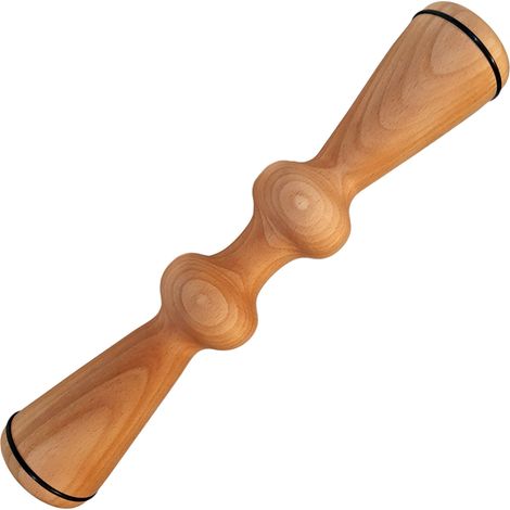 Masajeador de madera para espalda, cuello, piernas y cuerpo, fisioterapia, sólido. (1/4)
