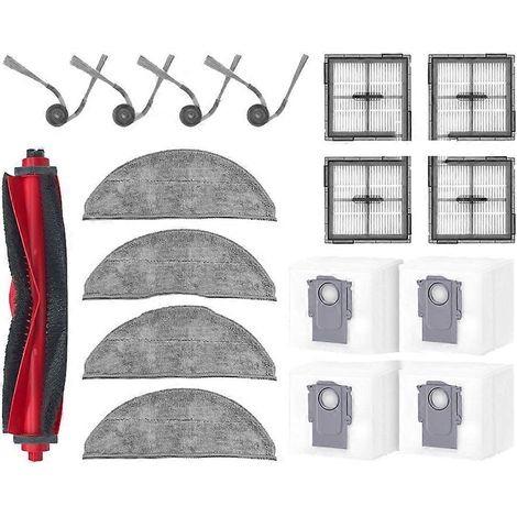 Pour Roborock Q10 X5 / Q10 PF / Q10P Q8+ / Q8 Max Pro Plus Accessoires Main Brosse Sac à poussière Serpillière Filtre (1/5)