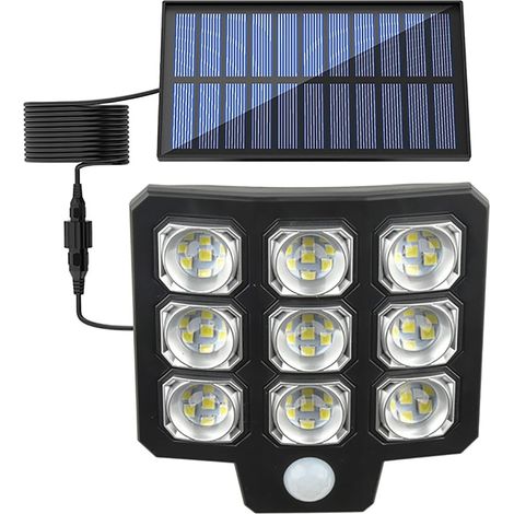 Outdoor Solar Lights, Solar Fence Lights with 180° Adjustable Heads, Waterproof Solar Security Lights for Front, Gate, Garage, Patio, Terrace (1pc) (1/5)