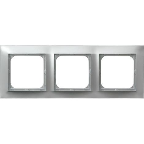Cornice tripla in argento con impressione