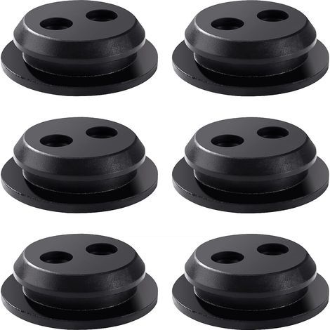 6 Stück Kraftstofftank-Gummidichtungen, Gummibuchsen-Tankdichtung mit 2 Löchern, für Freischneider, Rasentrimmer, Gebläse
