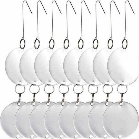 Disques répulsifs anti-oiseaux - - Acier inoxydable - Double-face réfléchissante - Lot de 8 (1/5)