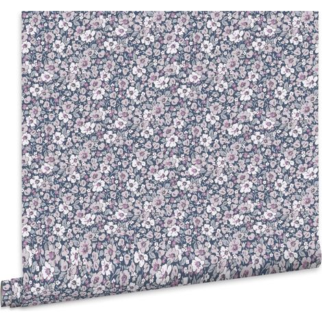 Laura Ashley Libby Vliestapete Purple 10mx52cm (1/5)