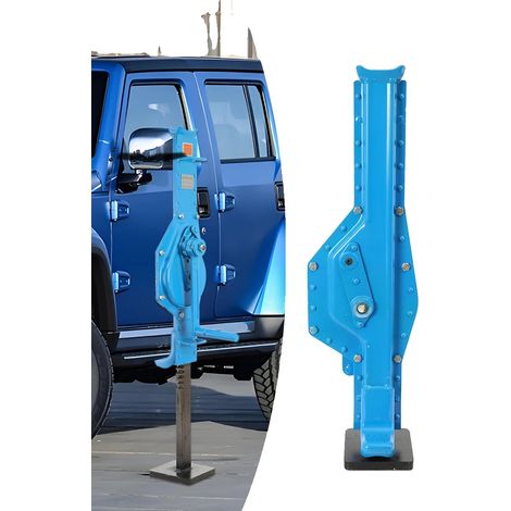 Zahnstangenwinde, 3000 kg Hubkraft, 25 cm Kurbellänge, 73–109 cm Stützhöhe, 350 mm Hublänge, hochfester legierter Stahl (1/5)