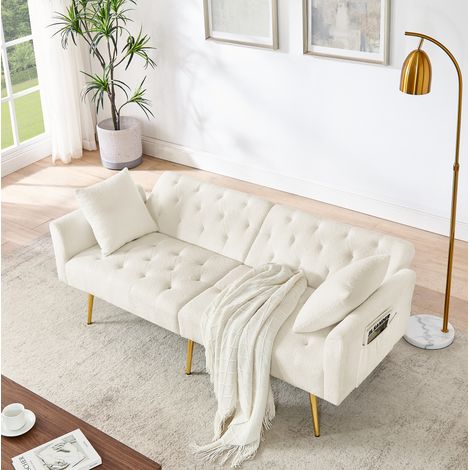 Divano 2 posti reclinabile Teddy beige OKMYHOME (1/5)