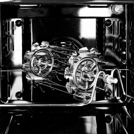 Grille rotative en acier inoxydable de type cage (1/5)
