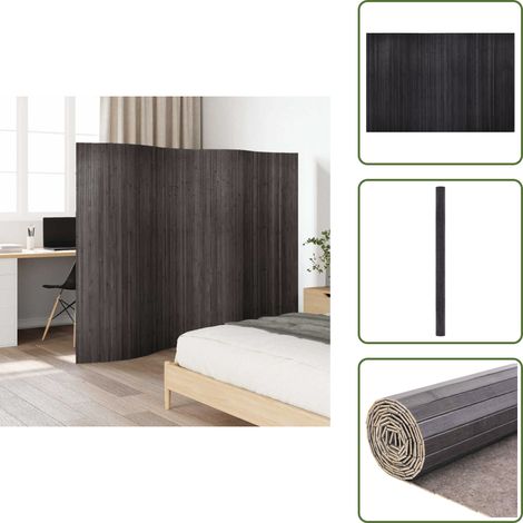 Divisore in bambù - vidaXL Divisorio per Stanza in Bambù Grigio Larghezza 250 cm Altezza 165 cm - Paravento in bambù