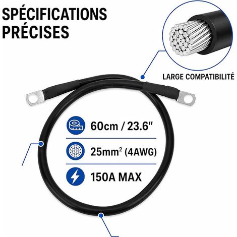 Elastomer Resin Ground Wire for Car Maintenance (Black) (1/4)
