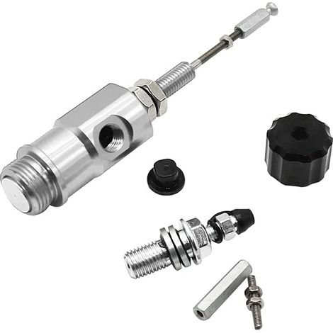 Hydraulische Kupplungsbremspumpe, Durchmesser 14 mm Motorrad-Hydraulikkupplungs-Hauptzylinderstangen-Bremspumpe Universelles Motorrad-Modifikationszubehör für die meisten Motorräder,Silber (1/5)