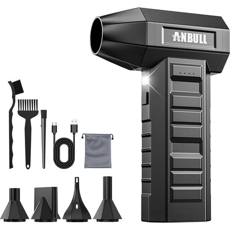 Souffleur à Air Comprimé Électrique 300000RPM, 4 Vitesses Réglables 9000mAh, Rechargeable mini souffleur sans fil puissant, Dépoussiéreur Haute Puissance pour PC, Clavier, Voiture, Maison (1/5)