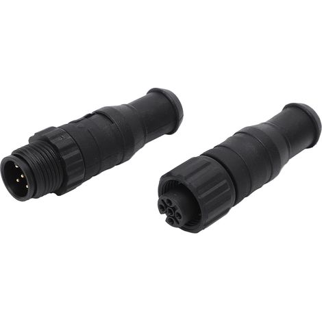 Eosnow 2 pièces Marine pour NMEA 2000 terminateurs M12 mâle femelle 5 broches IP67 étanche réseaux Lowrance