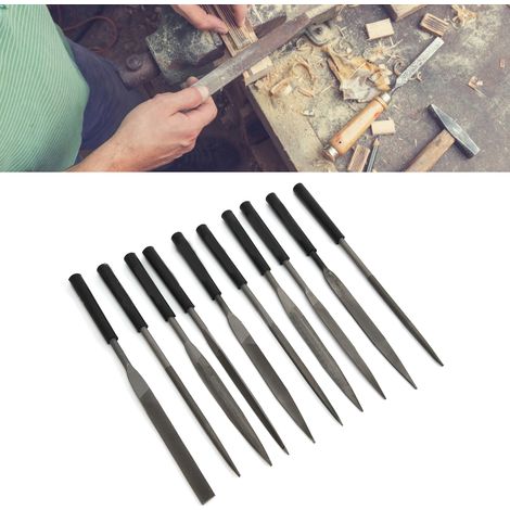 10-teiliges Diamantfeilen-Set, Passfeile, Sortierfeile, Entgratfeile, Holzbearbeitungsfeile, 5 x 180 mm (1/5)
