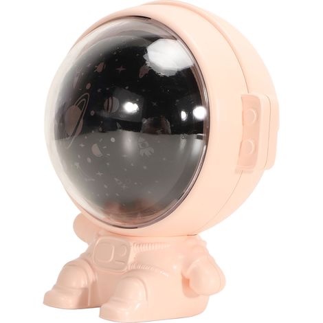 Lampe de nuit rotative 4,1 W avec batterie au lithium, projecteur astronaute pour chambre à coucher, rose, 5 V 1 A (1/5)