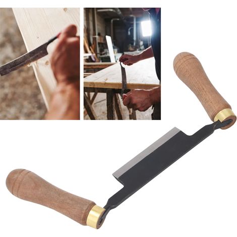 Rasoir de menuisier de style européen, couteau à copeaux, grattoir multifonctionnel, rabot à main, couteau à tailler épais, grattoir à écorce. (1/5)