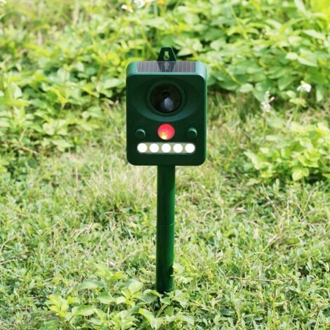 Solde- AGILITY, Répulsif pour insectes et animaux, AGILITY Repulsif Animal De Clignotant Solaire Impermeable De Lumiere Infrarouge Impermeable Ultrasonique D Oiseau (1/5)