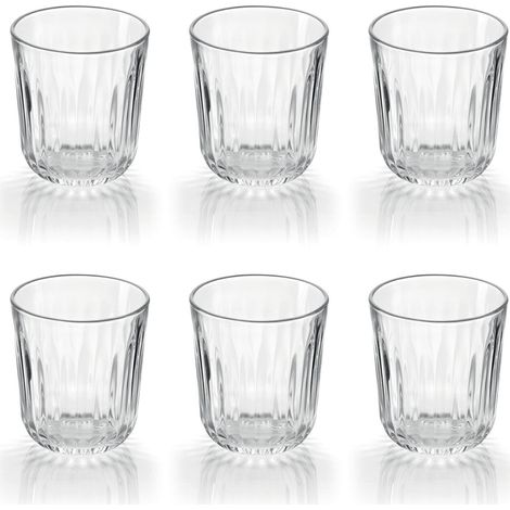 Guzzini - Gocce, Set 6 Bicchieri in Vetro Everyday, 320 cc, Trasparente (1/2)