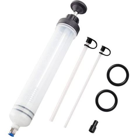 Seringue a Huile 500ML Huile Aspiration Seringue-Pompe de Transfert,Seringue Liquide de Frein avec Tube Extension-Seringue de Vidange Pompe à Maindengyank (1/5)