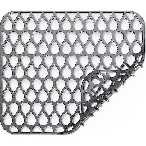 Protecteurs d’évier en silicone pour cuisine, grille de tapis d’évier antidérapante pliante pour fond en acier inoxydable (1/5)