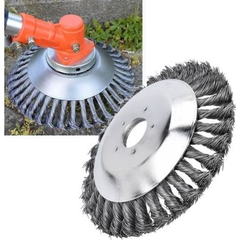 ALLIANDIS Tête de coupe en acier inoxydable pour débroussailleuse DUOKON - Diamètre 200mm (1/4)
