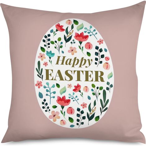 Housse de Coussin with œufs colorés, style pascal (1/5)
