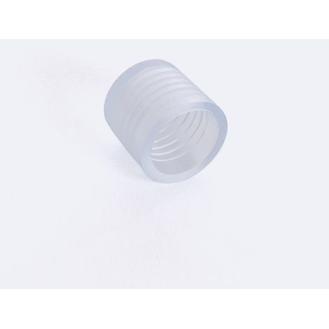 Tapón Final Tira Neón LED Regulable 220V Circular SFLEX14 Transparente