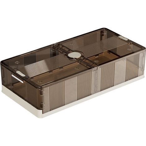 Under Bed Storage Containers Foldable Rolling Storage Bins Plastic Clothes Organizer with Wheels for Bedroom Dormitory Medium Type