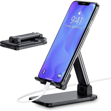 Trade Shop - Supporto Porta Cellulare Universale Regolabile Tablet Telefono Da Tavolo Q-zj300 - (1/5)