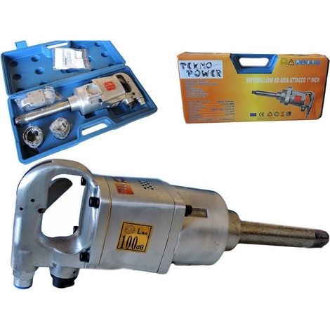 Trade Shop Traesio - Avvitatore Pneumatico 1'' Aria Compressa Pistola Svitabulloni Camion Bus Trattori - (1/5)