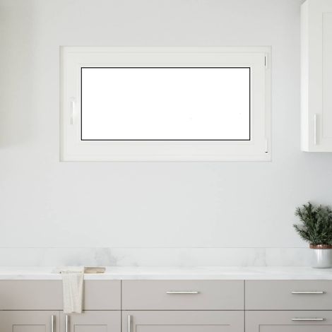 Kellerfenster RISOR Weiß 110 x 60 cm PVC und Glas
