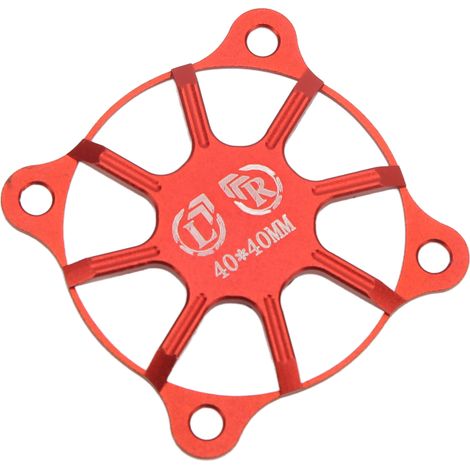 Cache de ventilateur de refroidissement RC 40x40mm en alliage d'aluminium, accessoire de protection pour moteur, rouge (1/5)