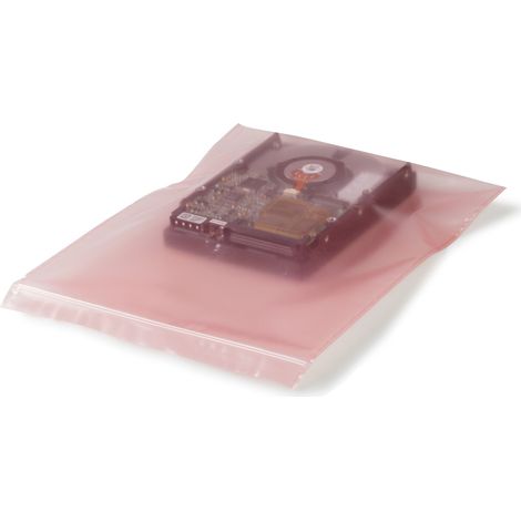 Druckverschlussbeutel m.Beschriftungsfeld Maße 300x400mm S.50µ PE transparent (1/2)