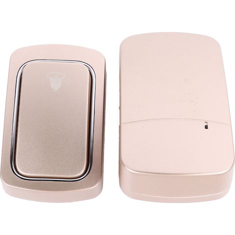 Sonnette sans fil, mini sonnette étanche à régénération automatique, sans piles, alimentation secteur 100 à 230 V (États-Unis) (1/5)