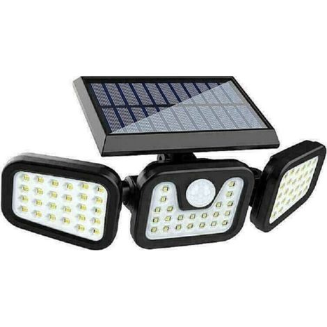 Spot Solaire A Led Avec Detecteur De Mouvement 30w 74led Ta103 (1/3)