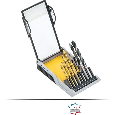 Coffret mixte bois métal perçage 8 pcs intensif (1/5)