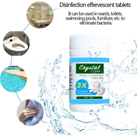 Comprimés multifonctionnels pour le nettoyage des piscines (comprimés effervescents) (1/5)