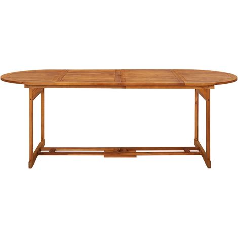 Maison Exclusive - Tavolo da Pranzo per Esterni 220x90x75cm Legno Massello Acacia