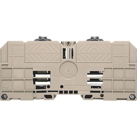 Bloc de jonction rail DIN Weidmuller WFF, 10  240mm², Boulon, Beige foncé ( Prix pour 1 )