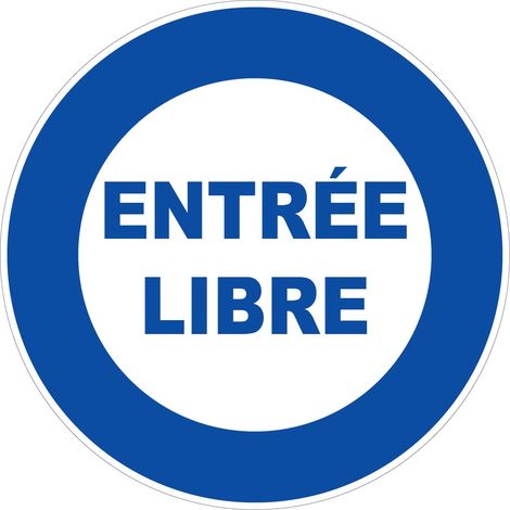 Panneau Entrée libre - Rigide Ø80mm - 4020112