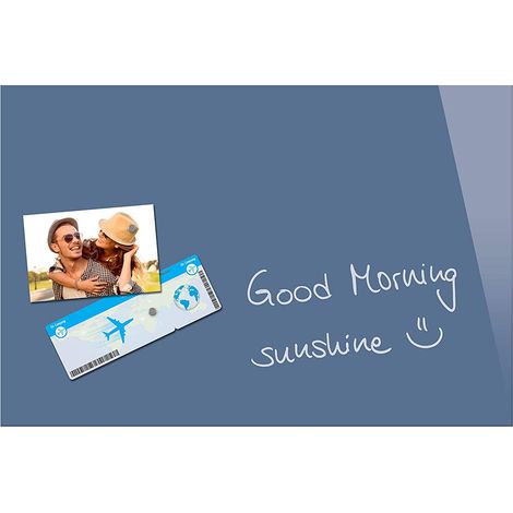 Sigel SI-B1207 Glasmagneetbord BeBoard Gepoederd Blauw 600x400x9mm Incl. 2 Magneten (1/5)