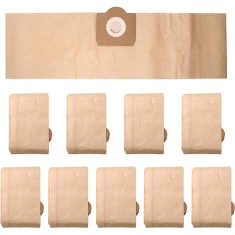 Packung mit 10 Papierfilter-Staubbeuteln 6.959-130.0 2201/2204/2504 für WD3 WD3P Nass- und Trockensauger (1/4)