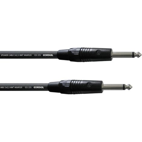 Cordial CPL 10 PP 25 cable jack negro 10 metros
