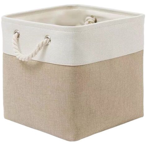 Panier pliable avec poignée de corde – armoire jouets vêtements livres grande boîte de rangement pour la Chambre des enfants, 31 31 31cm