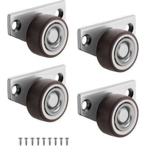 Roulettes Roulette Meubles, Roulettes pour Meubles, Pivotante Roulettes Meubles, 4 Pièces Universelles Roulettes Fixes pour Meubles Amovibles Roulettes Pivotantes, Petites Rotatives (1/4)