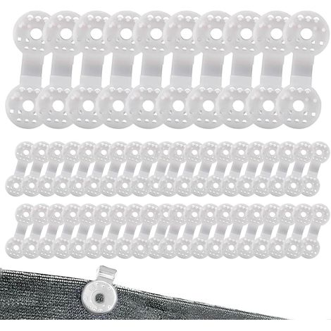Filiyano-50 clips pour toile d'ombrage, clips de fixation pour bâche, spécifications (1/5)