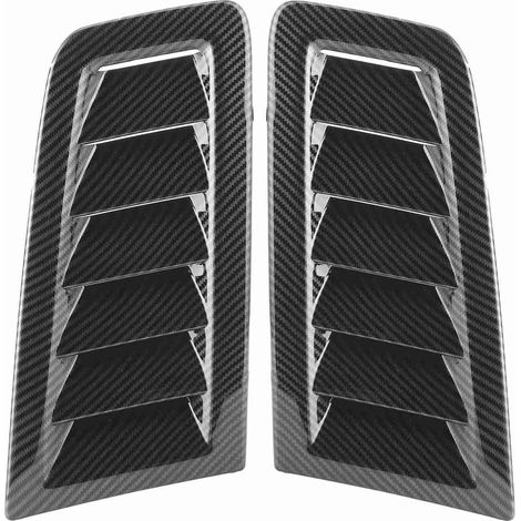2 pezzi prese d'aria universali per cofano motore parti esterne per auto per Focus RS MK2 stile fibra di carbonio colore