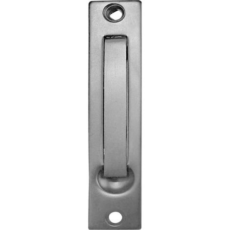 SEIWEI Poignée encastrable, ferrure de porte coulissante, poignée à ressort invisible, en acier inoxydable, pour meubles et portes en bois (gris) (1/5)