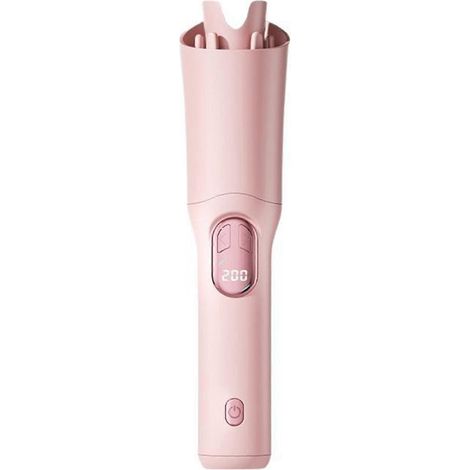 Fer à boucler sans fil portable rechargeable par USB, pour une routine matinale rapide (rose) (1/5)