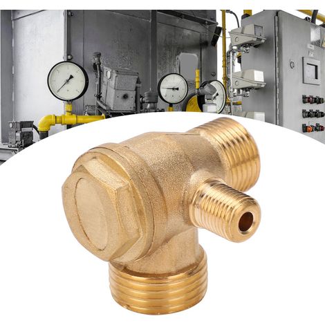 Clapet anti-retour unidirectionnel 1/23/8 chanfreiné10 mm pour compresseur d'air 1100 W, compresseur silencieux sans huile. (1/5)